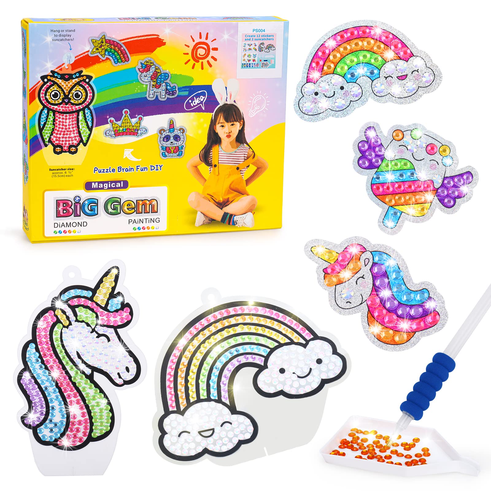 Pearoft 5 6 7 8 9 Year Old Girl Gifts Birthday Unicorn Stickers
